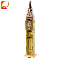 Education Diy Big Ben Model Building Toys 3D Wooden Puzzle